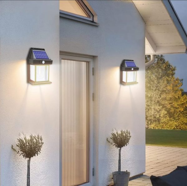 Waterproof Tungsten Filament Solar Wall Light for Outdoors